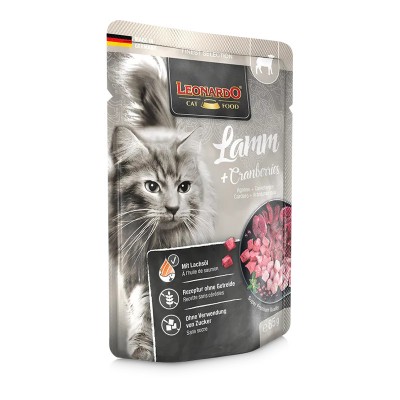 Pâtée à l'Agneau & Canneberges pour Chat - Leonardo Finest Selection