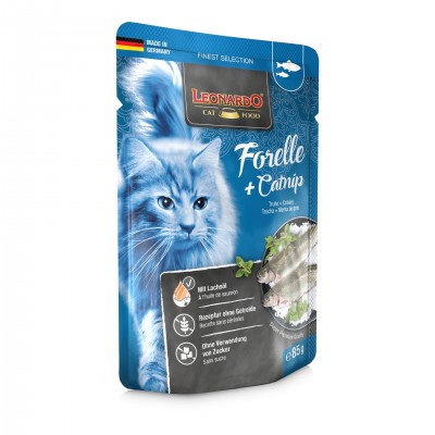 Pâtée à la Truite & Cataire pour Chat - Leonardo Finest Selection