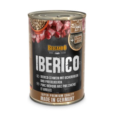 Pâtée au Porc Ibérique avec Pois Chiches & Airelles pour Chien - Belcando
