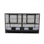 Extension Cage Double Noire pour Oiseaux