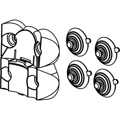 Support Filtre Aquarium + Ventouses "Shark ADV" | Sicce - Kit Complet