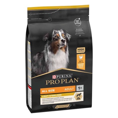 Croquette pour Chien 'Pro Plan Light / Sterilised Adult' | Purina - Sac de 14 kg