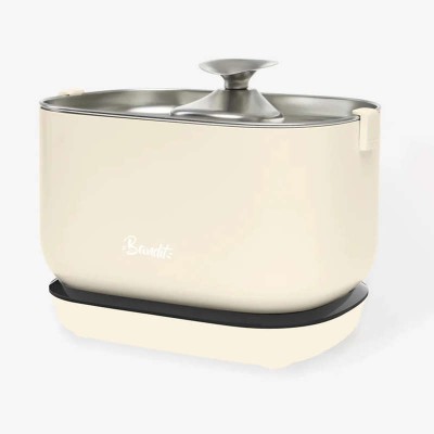 Fontaine à Eau Sans Fil pour Chat | Bandit - Couleur Crème