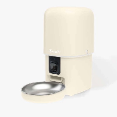 Distributeur de Croquettes Intelligent pour Chat | Bandit - Couleur Crème