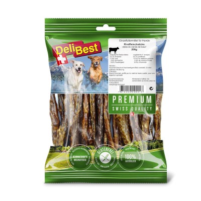 Friandise Chien 'Sticks de Viande de Bœuf Premium' | DeliBest - Emballage