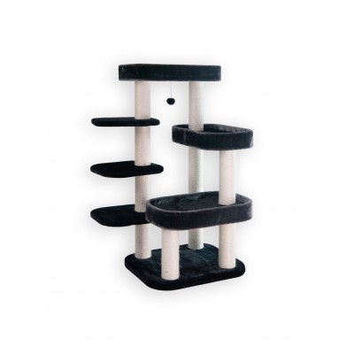 Arbre à Chat 'Sardine' | Katzy - Noir - Avant