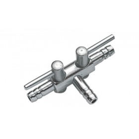 Hobby Robinet à air Hobby en métal 4/6 - 2 conduits 63340
