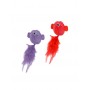 Duvo+ Assortiment d’oiseaux en peluche Rouge & Lilas Cat Toy Duvo+ 1717027