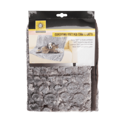 Fabotex Plaid gris pour animaux CP406/B