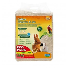 Tyrol Litière pour rongeurs et oiseaux - Chanvre & Lin 212226